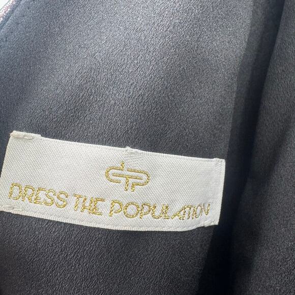 Dress the Population Courtney Sequin Floral Cocktail Dress Multi Size XS NWOT - Picture 12 of 13